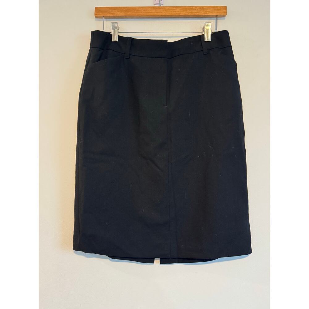 J.Crew Black Wool Pencil Skirt Women’s Size 6‎ Work Office Career Skirt
